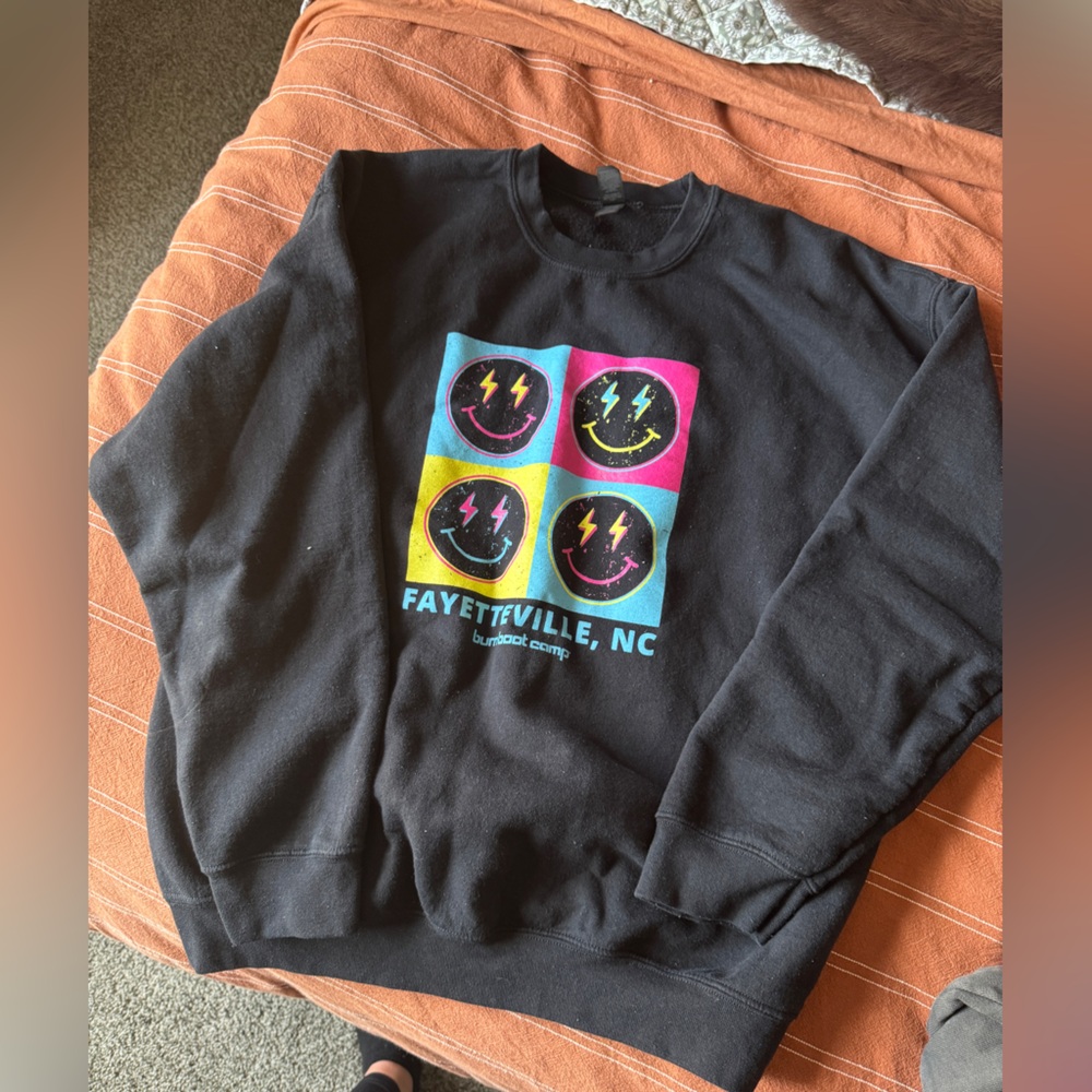 Black Graphic Sweatshirt